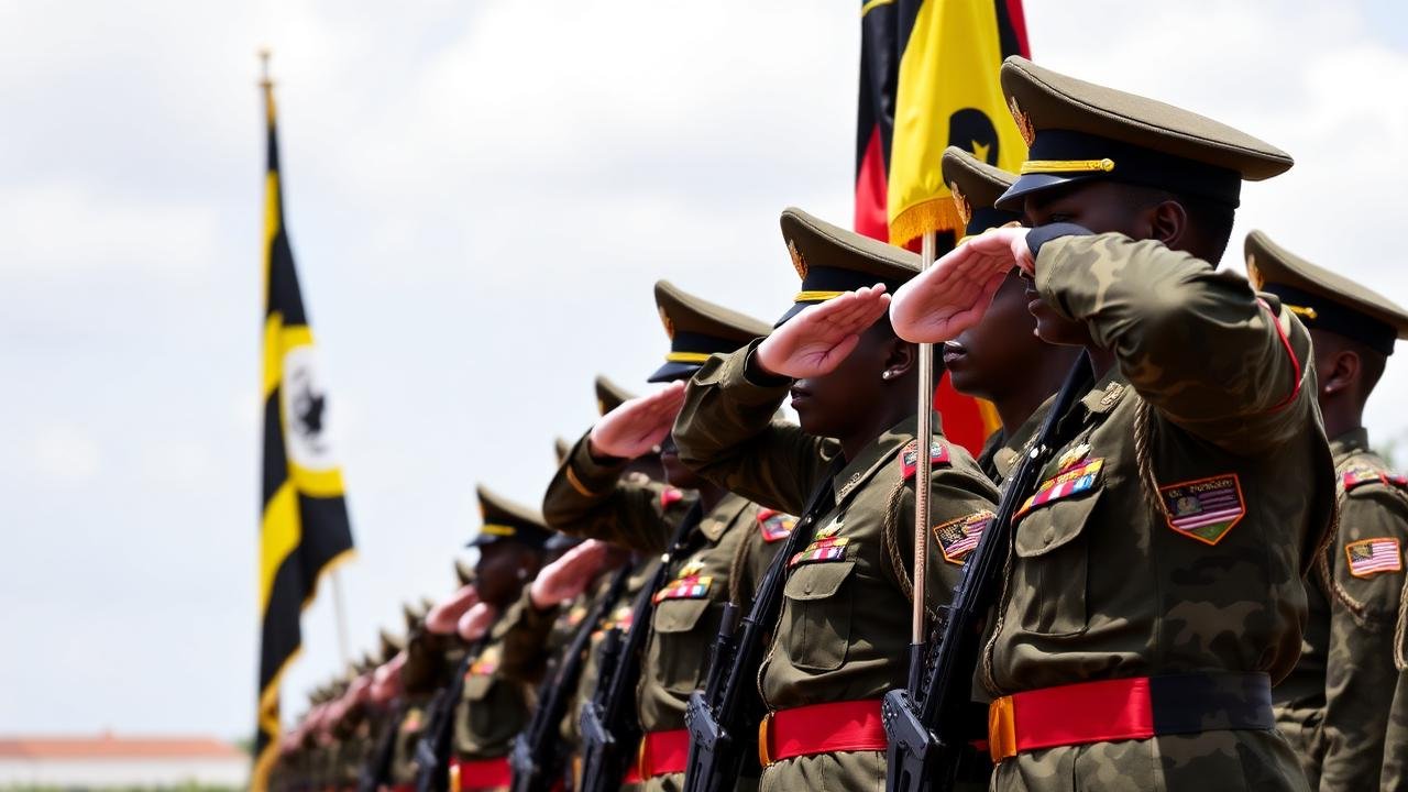 UPDF officers of the Uganda People's Defence Forces